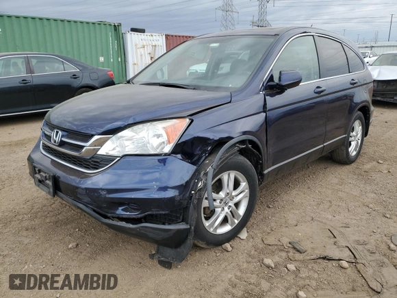 2011 Honda CR-V EX-L with VIN 5J6RE4H74BL024850, listed as a Copart auction lot 49392135 with 159,264 mi miles and Salvage Title. Bid and sale history available at carsss.com. Image 1.