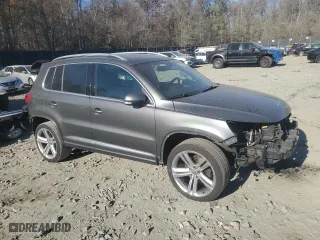2015 Volkswagen Tiguan R-Line with VIN WVGBV7AX6FW020981, listed as a Copart auction lot 80225284 with 126,743 mi miles and Salvage Title. Bid and sale history available at carsss.com. Image 4.