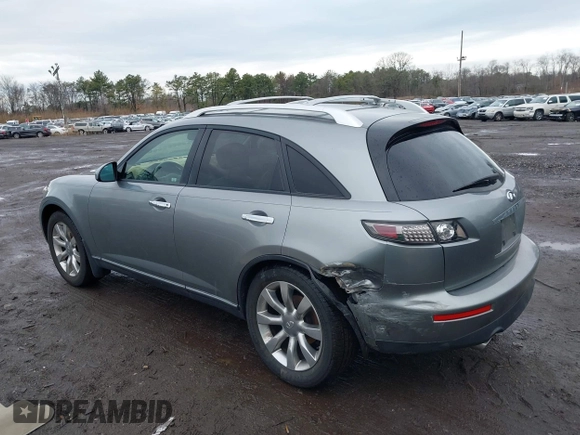 2005 Infiniti FX35 with VIN JNRAS08U25X110245, listed as a IAAI auction lot 41968518 with 80,398 mi miles. Bid and sale history available at carsss.com. Image 14.
