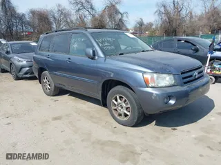 2007 Toyota Highlander w/3rd Row with VIN JTEEP21A370200574, listed as a IAAI auction lot 41779806 with 203,124 mi miles. Bid and sale history available at carsss.com. Image 1.