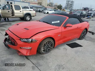 2019 Ford Mustang GT Premium with VIN 1FATP8FF2K5162470, listed as a Copart auction lot 78268564 with 54,442 mi miles and Salvage Title. Bid and sale history available at carsss.com. Image 1.