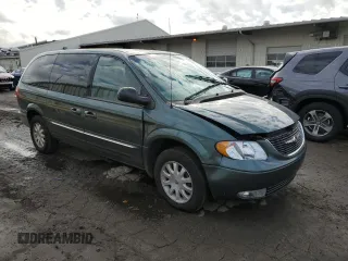 2002 Chrysler Town & Country LXi with VIN 2C8GP54L32R676672, listed as a Copart auction lot 44120565 with 57,090 mi miles and Salvage Title. Bid and sale history available at carsss.com. Image 4.