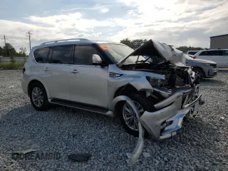 2020 Infiniti QX80 LUXE with VIN JN8AZ2NE0L9255374, listed as a Copart auction lot 69885614 with 169,060 mi miles and Salvage Title. Bid and sale history available at carsss.com. Image 4.