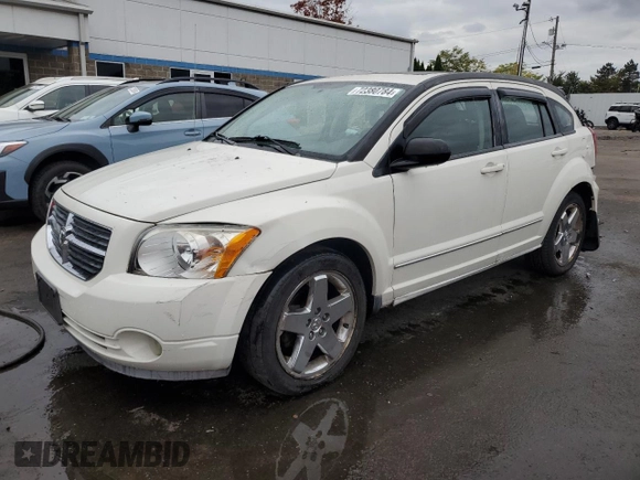 2008 Dodge Caliber R/T with VIN 1B3HB78K48D600733, listed as a Copart auction lot 72380784 with 92,881 mi miles and Salvage Title. Bid and sale history available at DreamBid. Image 1.