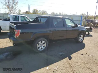 2012 Honda Ridgeline RTS with VIN 5FPYK1F47CB454949, listed as a Copart auction lot 76261464 with 75,917 mi miles and Clean Title. Bid and sale history available at carsss.com. Image 3.
