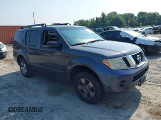 2010 Nissan Pathfinder LE with VIN 5N1AR1NB2AC619060, listed as a IAAI auction lot 42596940 with 384,125 mi miles and . Bid and sale history available at DreamBid. Image 1.