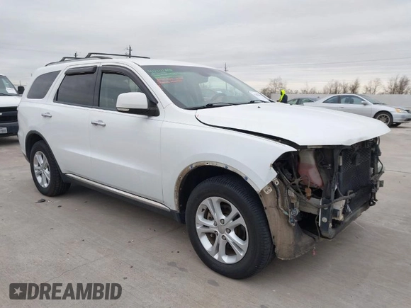 2013 Dodge Durango Crew with VIN 1C4RDHDG5DC617061, listed as a IAAI auction lot 41385801 with 142,304 mi miles. Bid and sale history available at carsss.com. Image 1.