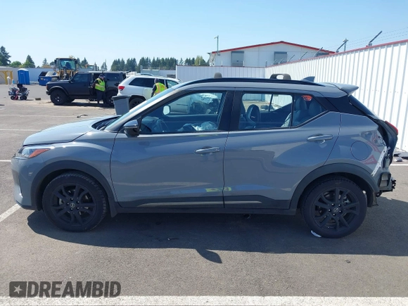 2021 Nissan Kicks SR with VIN 3N1CP5DV5ML531704, listed as a IAAI auction lot 42023077 with 55,452 mi miles and . Bid and sale history available at DreamBid. Image 15.