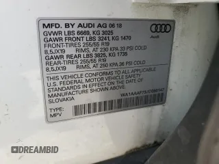2018 Audi Q7 Premium z VIN WA1AAAF73JD050147, wystawiony jako Copart lot #59269483 z przebiegiem 83 853 mil mil oraz . Historia ofert i sprzedaży dostępna na DreamBid. Obrazek 15.