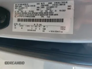 2021 Ford F-150 XL с VIN 1FTFW1E55MKE33598, выставлен на аукционе Copart как лот 56326985 с пробегом 88 830 миль миль и Списание • Salvage title. История ставок и продаж доступна на DreamBid. Изображение 13.