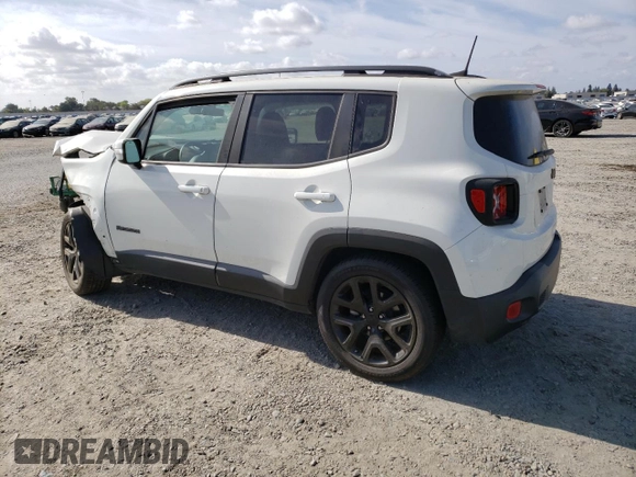 2018 Jeep Renegade Latitude with VIN ZACCJABH5JPH93990, listed as a Copart auction lot 68153784 with 39,454 mi miles and Salvage title. Bid and sale history available at DreamBid. Image 2.