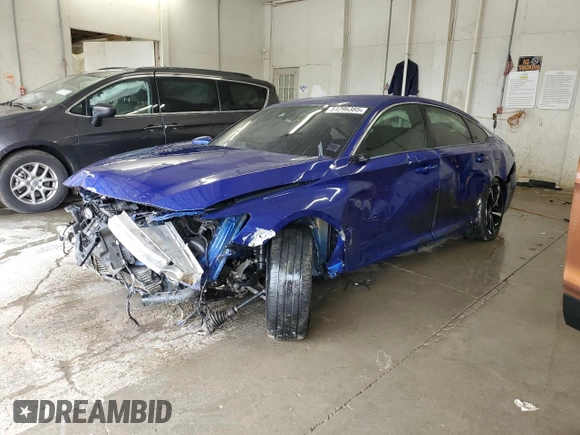 2019 Honda Accord Sport with VIN 1HGCV1F39KA078376, listed as a Copart auction lot 51296385 with 122,576 mi miles and Non Repairable. Bid and sale history available at DreamBid. Image 1.
