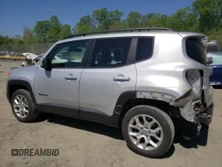 2017 Jeep Renegade Latitude z VIN ZACCJBBB3HPF86686, wystawiony jako Copart lot #54656705 z przebiegiem 87 482 mil mil oraz Szkoda całkowita • Salvage title. Historia ofert i sprzedaży dostępna na DreamBid. Obrazek 2.