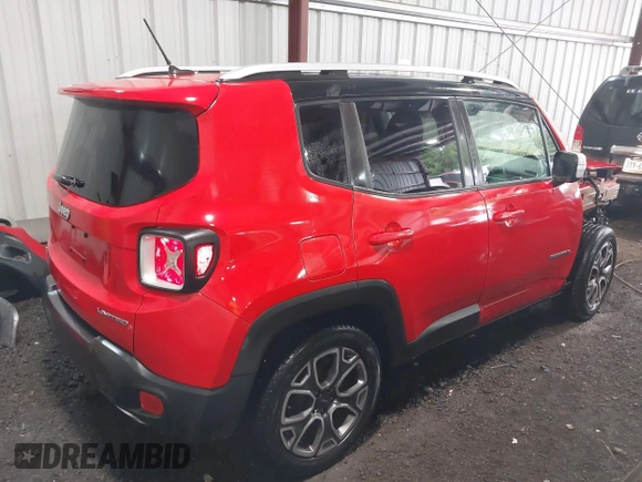 2017 Jeep Renegade Limited with VIN ZACCJADB6HPF68464, listed as a IAAI auction lot 42344138 with 91,521 mi miles and . Bid and sale history available at DreamBid. Image 4.