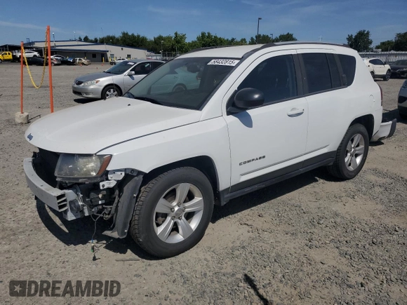2016 Jeep Compass Sport с VIN 1C4NJCBAXGD525774, выставлен на аукционе Copart как лот 58432815 с пробегом 129 430 миль миль и Списание • Salvage title. История ставок и продаж доступна на DreamBid. Изображение 1.