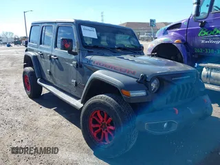 2020 Jeep Wrangler Unlimited Rubicon with VIN 1C4HJXFN5LW258172, listed as a IAAI auction lot 41656659 with 79,825 mi miles. Bid and sale history available at carsss.com. Image 1.