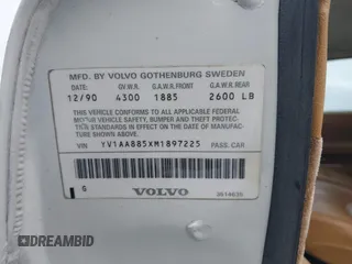 1991 Volvo 240 с VIN YV1AA885XM1897225, выставлен на аукционе IAAI как лот 42018402 с пробегом 158 448 миль миль и . История ставок и продаж доступна на DreamBid. Изображение 9.