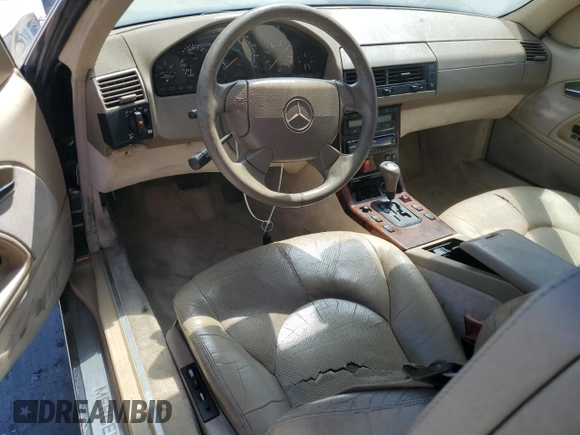 1998 Mercedes-Benz SL 500 with VIN WDBFA67F2WF160146, listed as a Copart auction lot 65653315 with 171,953 mi miles and Clean title. Bid and sale history available at DreamBid. Image 8.
