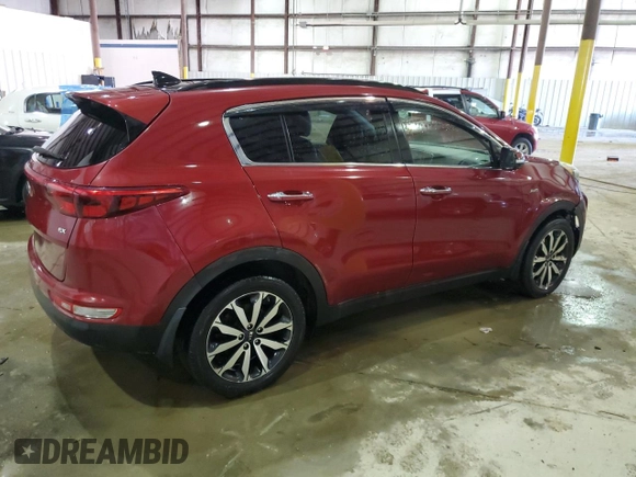 2018 Kia Sportage EX with VIN KNDPNCAC6J7399791, listed as a Copart auction lot 45989575 with 97,348 mi miles and Non Repairable. Bid and sale history available at carsss.com. Image 3.