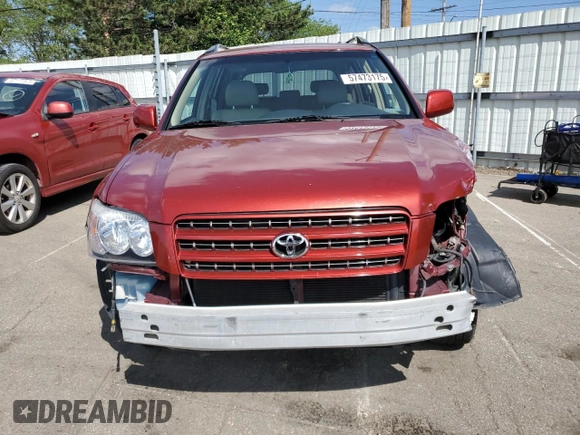 2001 Toyota Highlander z VIN JTEHF21A810008820, wystawiony jako Copart lot #57473175 z przebiegiem 84 820 mil mil oraz Szkoda całkowita • Salvage title. Historia ofert i sprzedaży dostępna na DreamBid. Obrazek 5.