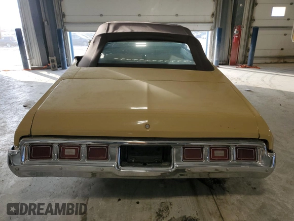 1973 Chevrolet Caprice z VIN 1N67R3S148043, wystawiony jako Copart lot #84374964 z przebiegiem 23 308 mil mil oraz Szkoda całkowita • Salvage title. Historia ofert i sprzedaży dostępna na DreamBid. Obrazek 6.