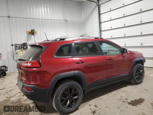 2017 Jeep Cherokee Trailhawk L Plus with VIN 1C4PJMBS5HD224239, listed as a Copart auction lot 45288285 with 106,553 mi miles and Salvage Title. Bid and sale history available at carsss.com. Image 3.