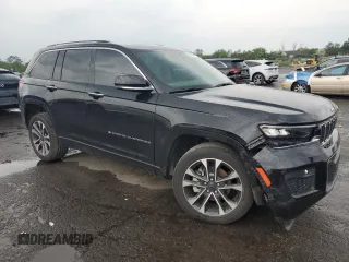 2022 Jeep Grand Cherokee Overland with VIN 1C4RJHDG0N8626912, listed as a Copart auction lot 60131635 with 39,147 mi miles and Salvage title. Bid and sale history available at DreamBid. Image 4.