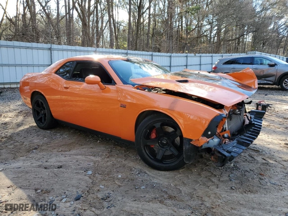2012 Dodge Challenger SRT8 392 with VIN 2C3CDYCJ7CH157002, listed as a Copart auction lot 48034975 with 0 mi miles and Salvage Title. Bid and sale history available at carsss.com. Image 4.