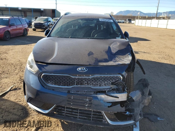 2018 Kia Niro LX with VIN KNDCB3LC0J5177991, listed as a Copart auction lot 47034345 with 52,378 mi miles and Salvage Title. Bid and sale history available at carsss.com. Image 5.