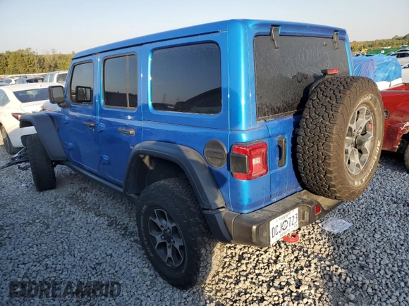 2022 Jeep Wrangler Unlimited Rubicon with VIN 1C4HJXFG8NW106102, listed as a Copart auction lot 77374814 with 45,546 mi miles and Salvage title. Bid and sale history available at DreamBid. Image 2.