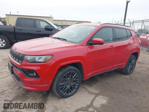 2023 Jeep Compass Limited with VIN 3C4NJDCN3PT543972, listed as a IAAI auction lot 41512777 with 45,464 mi miles and . Bid and sale history available at carsss.com. Image 17.