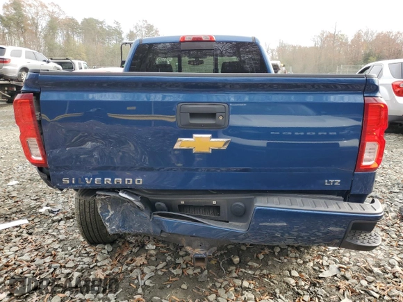 2016 Chevrolet Silverado 1500 LTZ with VIN 1GCVKSEC8GZ100903, listed as a Copart auction lot 81032224 with 124,430 mi miles and Salvage Title. Bid and sale history available at carsss.com. Image 6.