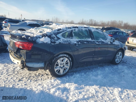 2018 Chevrolet Impala LS with VIN 2G11X5S36J9158427, listed as a Copart auction lot 85228154 with 130,648 mi miles and Clean Title. Bid and sale history available at carsss.com. Image 3.