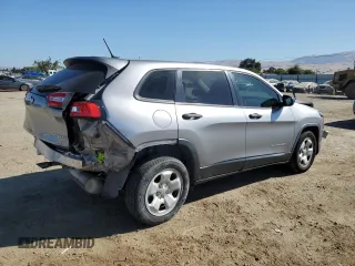2015 Jeep Cherokee Sport with VIN 1C4PJLAB7FW762115, listed as a Copart auction lot 61613335 with 150,650 mi miles and Salvage title. Bid and sale history available at DreamBid. Image 3.