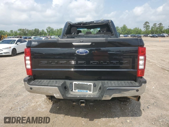 2022 Ford Super Duty F-250 SRW XL with VIN 1FT7W2BN7NEE38056, listed as a Copart auction lot 53692915 with 63,091 mi miles and Salvage Title. Bid and sale history available at carsss.com. Image 6.