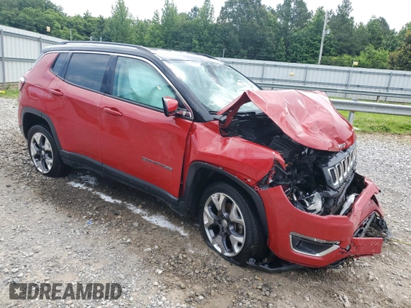 2020 Jeep Compass Limited z VIN 3C4NJDCB2LT143370, wystawiony jako Copart lot #59485195 z przebiegiem 138 479 mil mil oraz Czysty tytuł • Clean title. Historia ofert i sprzedaży dostępna na DreamBid. Obrazek 4.