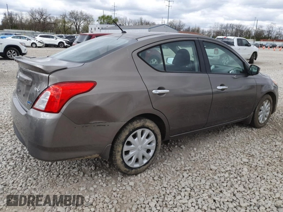 2015 Nissan Versa SV with VIN 3N1CN7AP8FL801258, listed as a Copart auction lot 52876905 with 89,724 mi miles and Salvage Title. Bid and sale history available at carsss.com. Image 3.