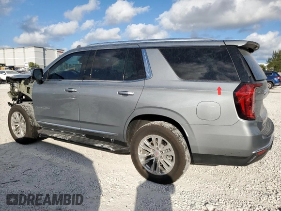 2024 GMC Yukon SLT with VIN 1GKS1BKD8RR342651, listed as a Copart auction lot 44517435 with 18,507 mi miles and Salvage Title. Bid and sale history available at carsss.com. Image 2.