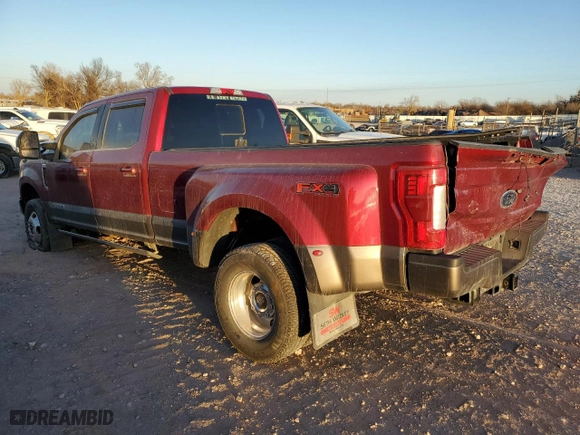 2019 Ford Super Duty F-350 DRW XL with VIN 1FT8W3DT6KED10456, listed as a Copart auction lot 82793774 with 55,751 mi miles and Salvage Title. Bid and sale history available at carsss.com. Image 2.