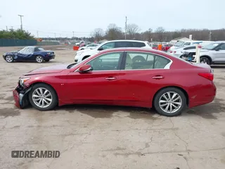 2014 Infiniti Q50 Sport with VIN JN1BV7AR4EM702549, listed as a IAAI auction lot 41803344 with 197,187 mi miles and . Bid and sale history available at carsss.com. Image 14.