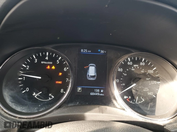 2020 Nissan Rogue S with VIN 5N1AT2MV6LC765533, listed as a Copart auction lot 50021885 with 68,449 mi miles and Salvage Title. Bid and sale history available at carsss.com. Image 9.