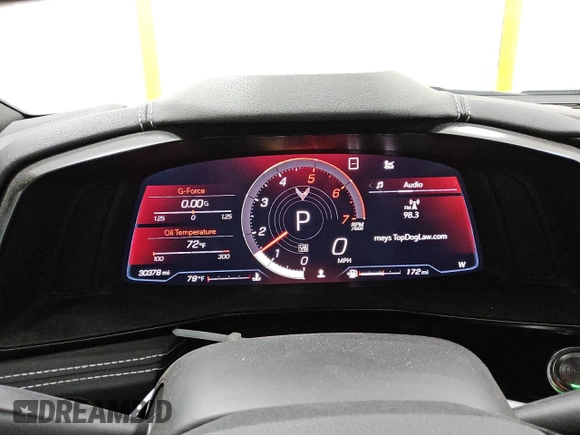 2020 Chevrolet Corvette 2LT with VIN 1G1Y73D46L5111312, listed as a Copart auction lot 83266794 with 30,378 mi miles and Clean Title. Bid and sale history available at carsss.com. Image 9.