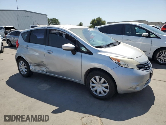 2015 Nissan Note S with VIN 3N1CE2CP1FL369726, listed as a Copart auction lot 59230855 with 158,661 mi miles and Salvage title. Bid and sale history available at DreamBid. Image 4.