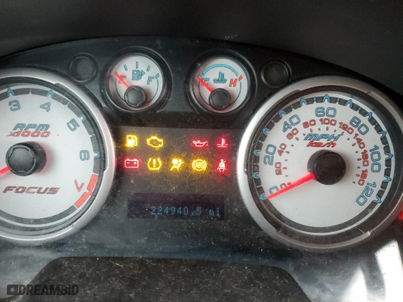 2010 Ford Focus SEL with VIN 1FAHP3HN1AW170209, listed as a Copart auction lot 44211235 with 224,940 mi miles and Salvage Title. Bid and sale history available at carsss.com. Image 9.