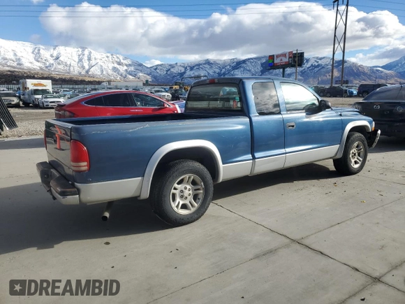 2004 Dodge Dakota SLT with VIN 1D7GL42N14S527972, listed as a Copart auction lot 86841454 with 150,784 mi miles and Salvage title. Bid and sale history available at DreamBid. Image 3.