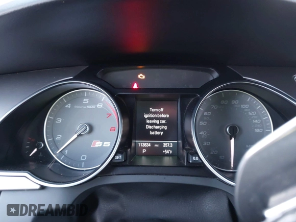 2013 Audi S5 Premium Plus z VIN WAUCGAFR2DA064204, wystawiony jako IAAI lot #42086797 z przebiegiem 113 634 mil mil oraz . Historia ofert i sprzedaży dostępna na DreamBid. Obrazek 15.