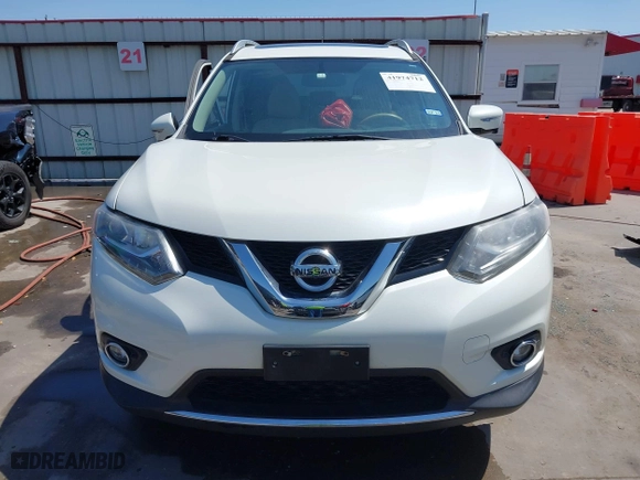 2015 Nissan Rogue SL with VIN 5N1AT2MV9FC886089, listed as a IAAI auction lot 41974712 with 33,946 mi miles. Bid and sale history available at carsss.com. Image 20.