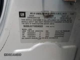 2009 Saturn VUE XR z VIN 3GSDL63779S596920, wystawiony jako Copart lot #52881385 z przebiegiem 92 285 mil mil oraz Tytuł czysty. Historia ofert i sprzedaży dostępna na DreamBid. Obrazek 13.