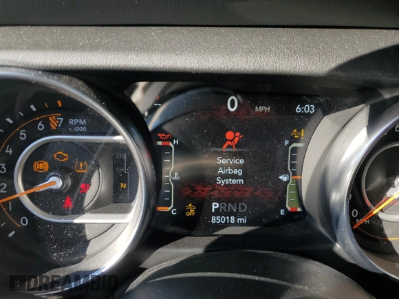 2020 Jeep Wrangler Unlimited Sahara with VIN 1C4HJXEG5LW150427, listed as a Copart auction lot 82891084 with 85,018 mi miles and Salvage Title. Bid and sale history available at carsss.com. Image 9.