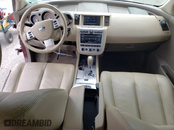 2007 Nissan Murano SE z VIN JN8AZ08W77W635604, wystawiony jako Copart lot #52454844 z przebiegiem 89 842 mil mil oraz Szkoda całkowita • Salvage title. Historia ofert i sprzedaży dostępna na DreamBid. Obrazek 8.